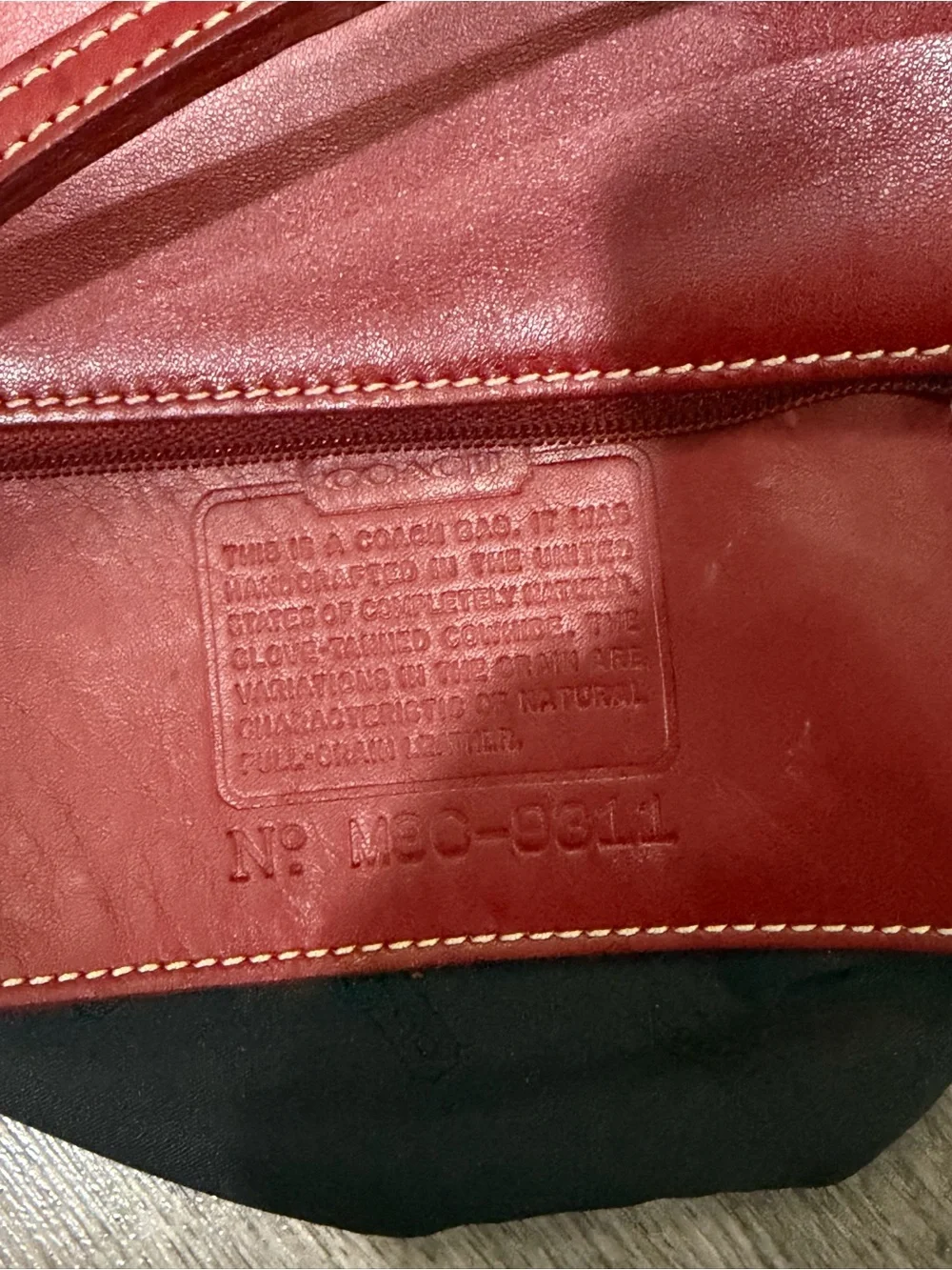 Coach smooth red